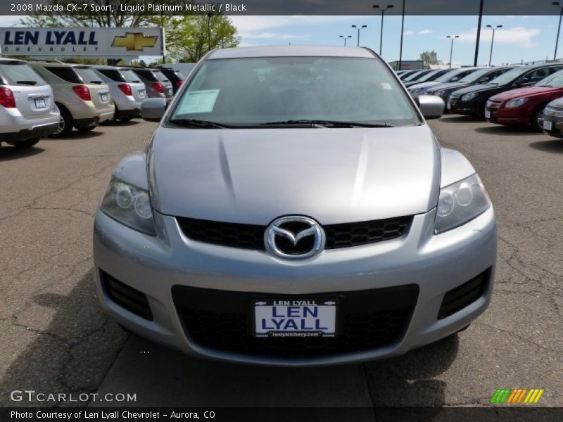 Liquid Platinum Metallic / Black 2008 Mazda CX-7 Sport