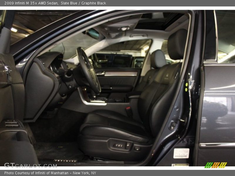 Slate Blue / Graphite Black 2009 Infiniti M 35x AWD Sedan