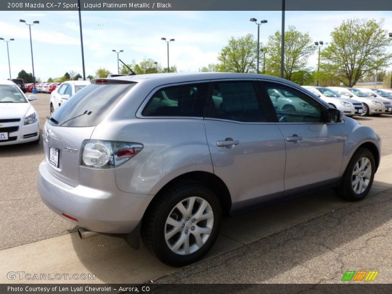 Liquid Platinum Metallic / Black 2008 Mazda CX-7 Sport