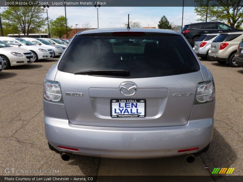 Liquid Platinum Metallic / Black 2008 Mazda CX-7 Sport