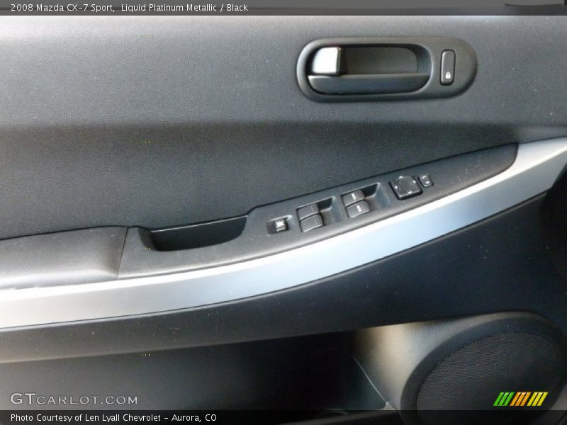 Liquid Platinum Metallic / Black 2008 Mazda CX-7 Sport