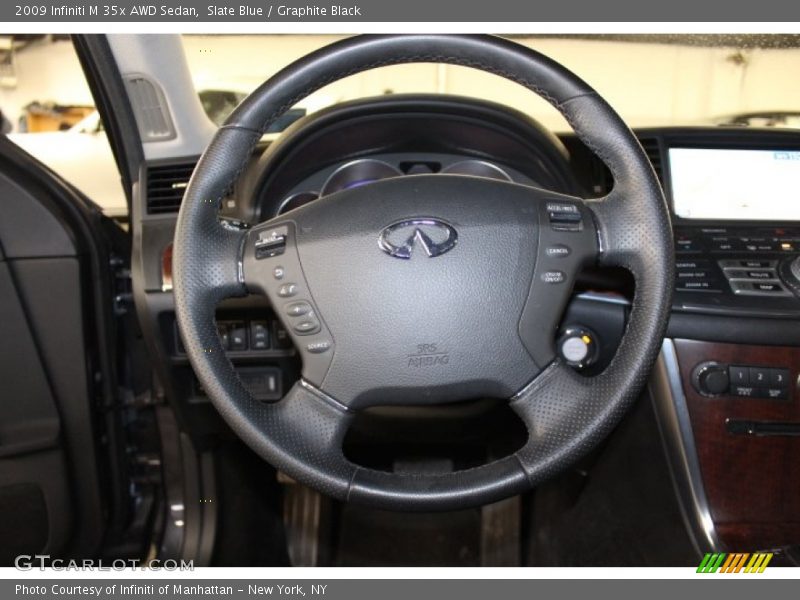 Slate Blue / Graphite Black 2009 Infiniti M 35x AWD Sedan