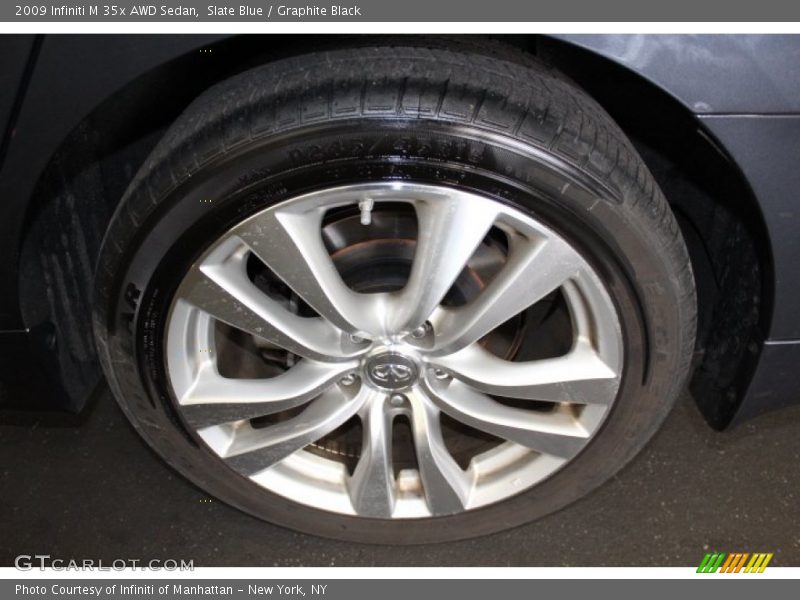 Slate Blue / Graphite Black 2009 Infiniti M 35x AWD Sedan