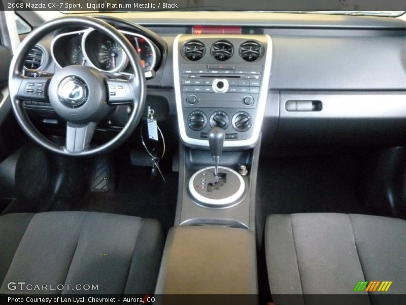 Liquid Platinum Metallic / Black 2008 Mazda CX-7 Sport