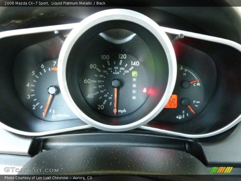 Liquid Platinum Metallic / Black 2008 Mazda CX-7 Sport