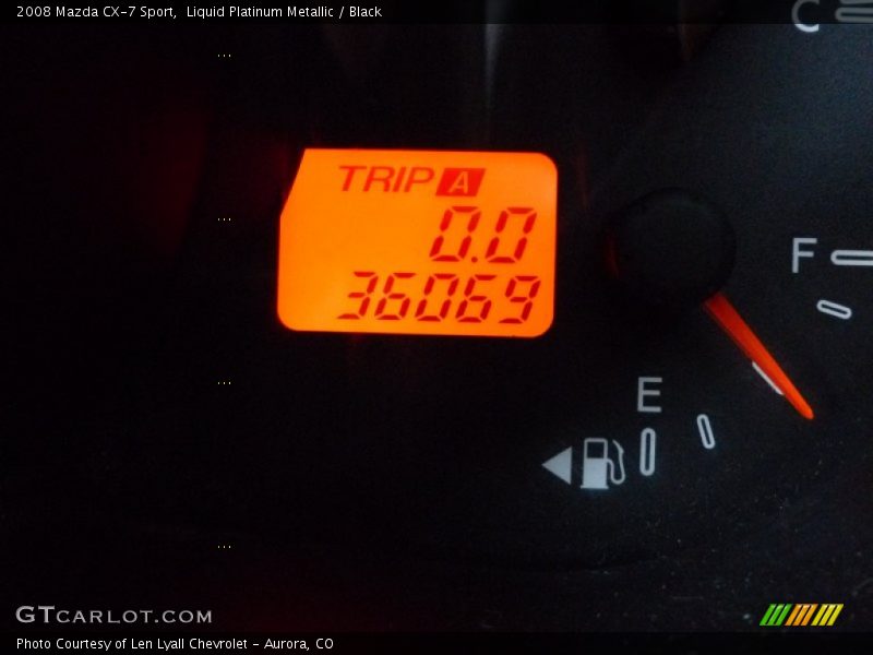 Liquid Platinum Metallic / Black 2008 Mazda CX-7 Sport