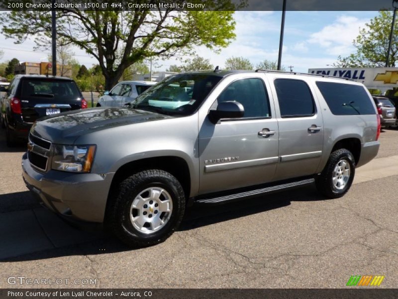 Graystone Metallic / Ebony 2008 Chevrolet Suburban 1500 LT 4x4