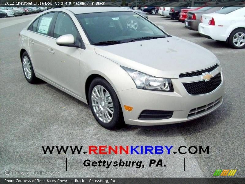Gold Mist Metallic / Jet Black 2012 Chevrolet Cruze Eco