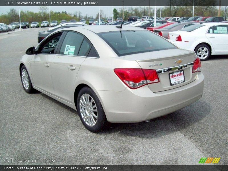 Gold Mist Metallic / Jet Black 2012 Chevrolet Cruze Eco