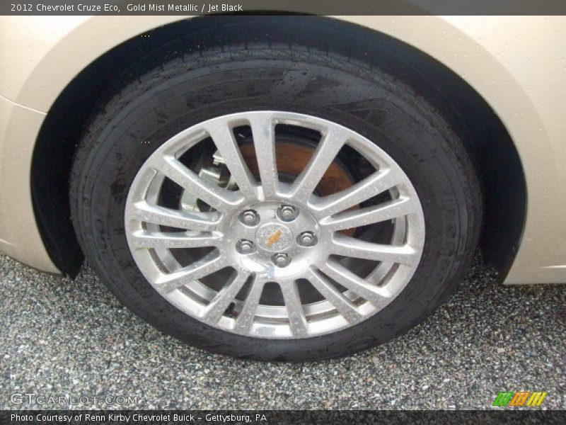 Gold Mist Metallic / Jet Black 2012 Chevrolet Cruze Eco