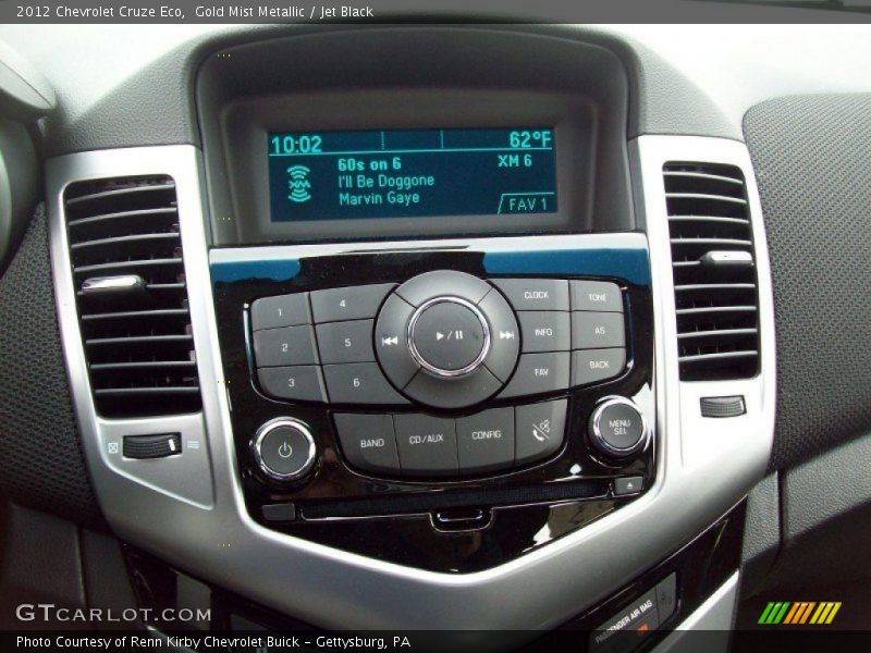 Gold Mist Metallic / Jet Black 2012 Chevrolet Cruze Eco