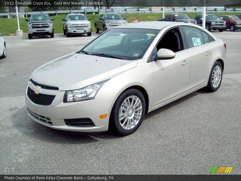 Gold Mist Metallic / Jet Black 2012 Chevrolet Cruze Eco
