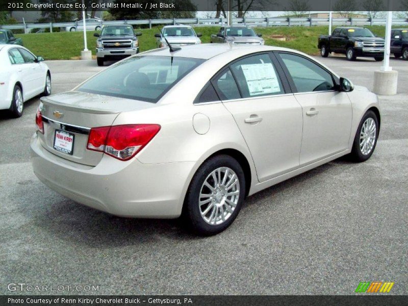 Gold Mist Metallic / Jet Black 2012 Chevrolet Cruze Eco