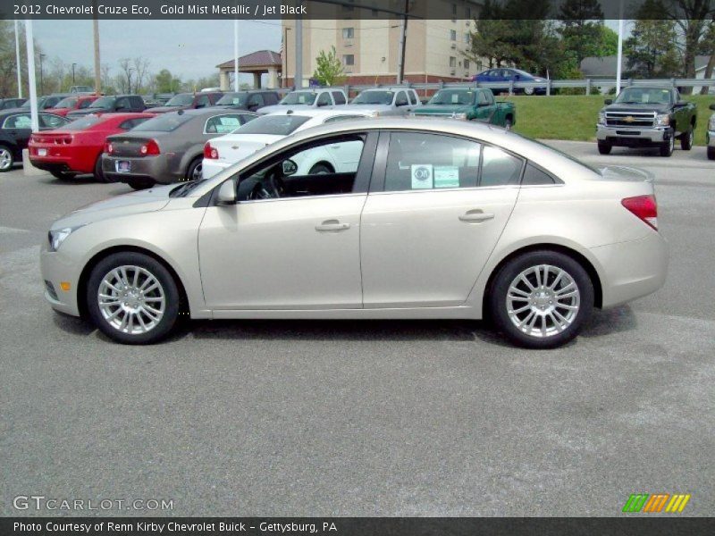 Gold Mist Metallic / Jet Black 2012 Chevrolet Cruze Eco