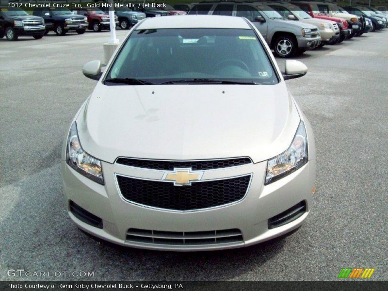 Gold Mist Metallic / Jet Black 2012 Chevrolet Cruze Eco