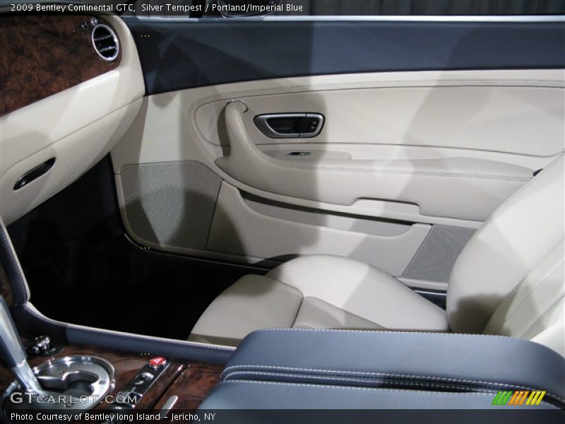 Silver Tempest / Portland/Imperial Blue 2009 Bentley Continental GTC