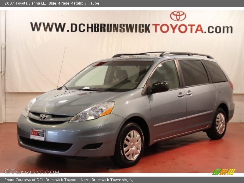 Blue Mirage Metallic / Taupe 2007 Toyota Sienna LE