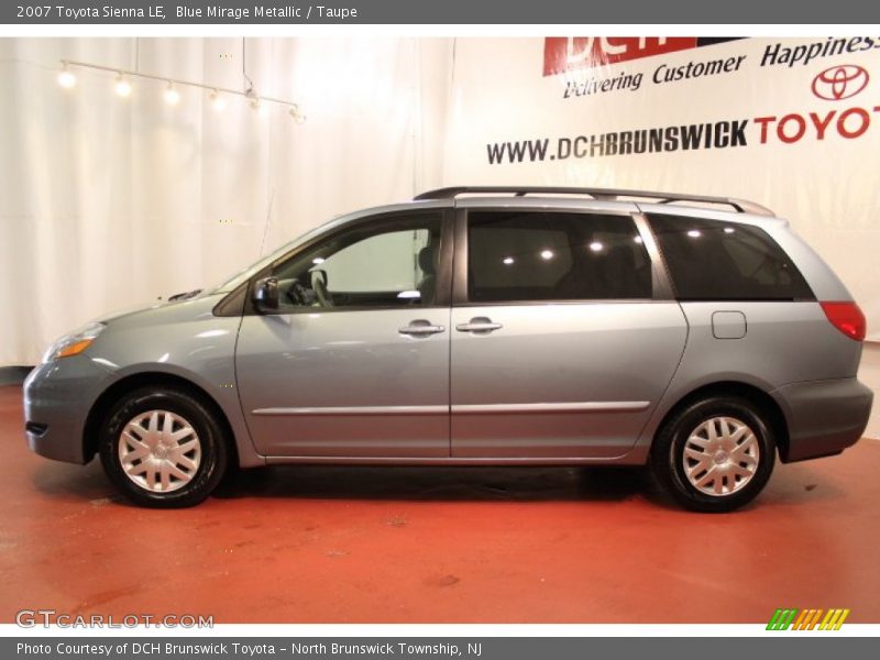 Blue Mirage Metallic / Taupe 2007 Toyota Sienna LE