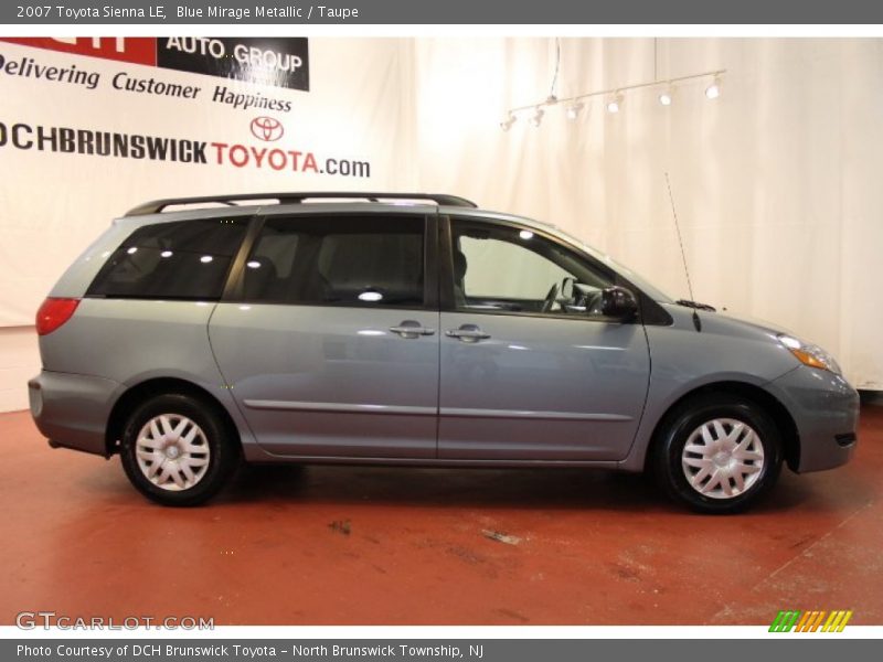 Blue Mirage Metallic / Taupe 2007 Toyota Sienna LE