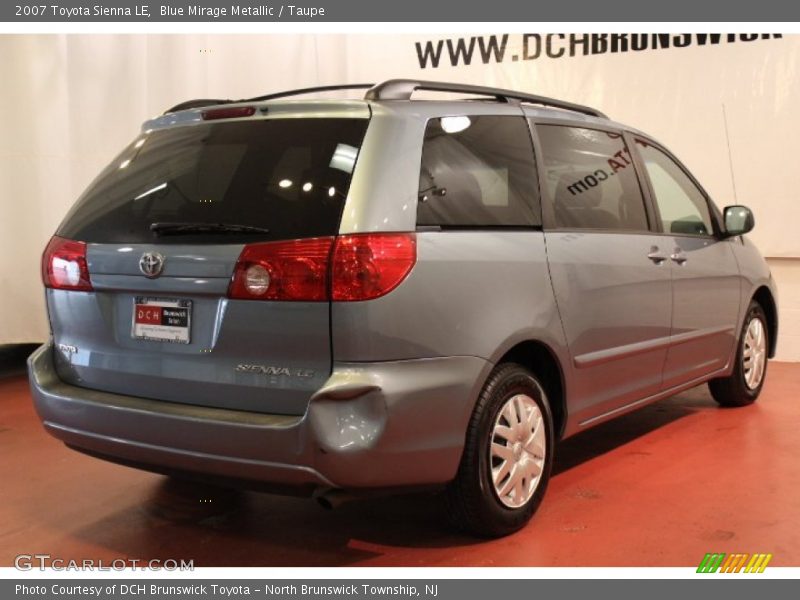 Blue Mirage Metallic / Taupe 2007 Toyota Sienna LE