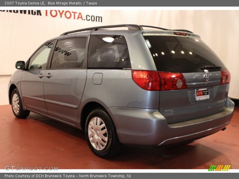 Blue Mirage Metallic / Taupe 2007 Toyota Sienna LE