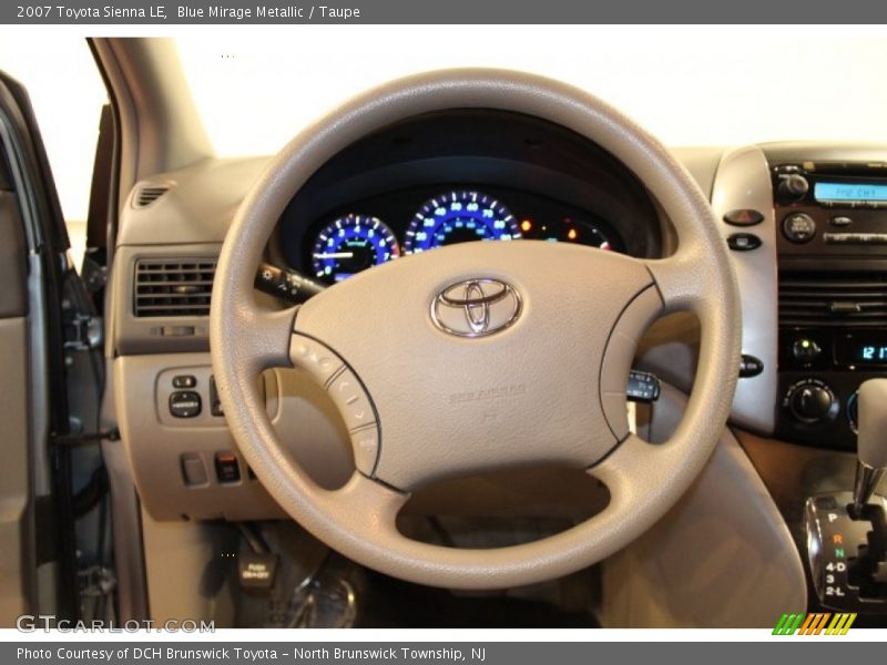 Blue Mirage Metallic / Taupe 2007 Toyota Sienna LE