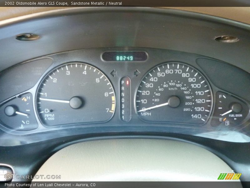  2002 Alero GLS Coupe GLS Coupe Gauges
