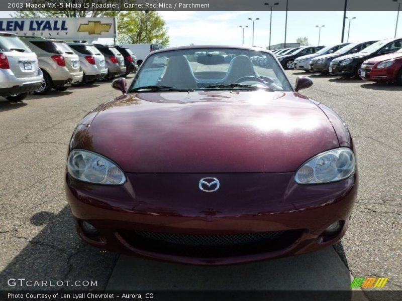 Garnet Red Mica / Parchment 2003 Mazda MX-5 Miata LS Roadster