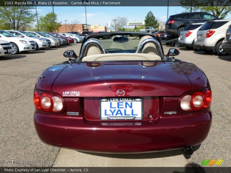 Garnet Red Mica / Parchment 2003 Mazda MX-5 Miata LS Roadster