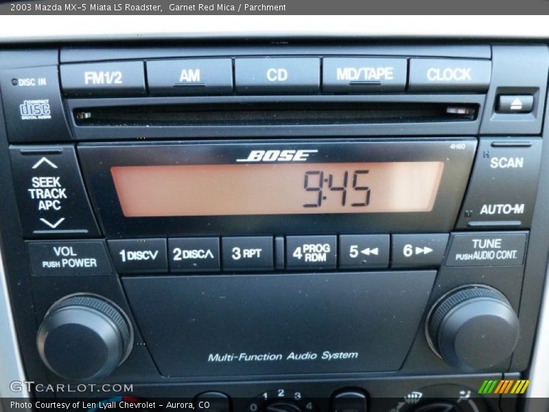 Garnet Red Mica / Parchment 2003 Mazda MX-5 Miata LS Roadster