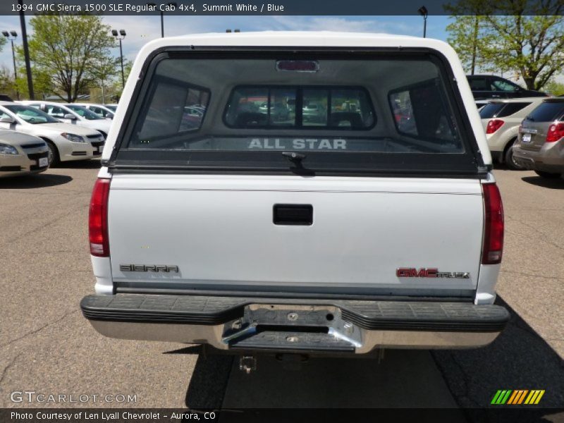 Summit White / Blue 1994 GMC Sierra 1500 SLE Regular Cab 4x4