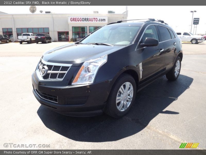 Black Ice Metallic / Ebony/Ebony 2012 Cadillac SRX FWD