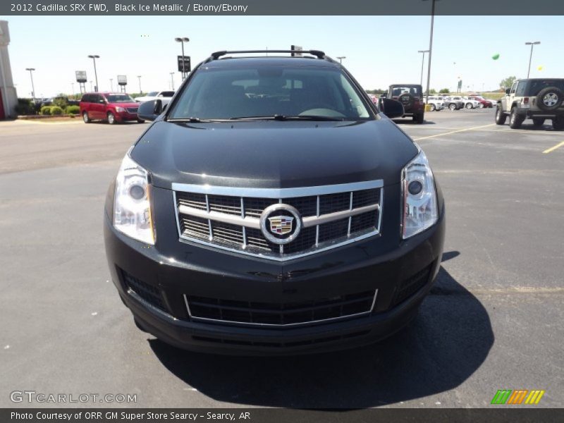 Black Ice Metallic / Ebony/Ebony 2012 Cadillac SRX FWD