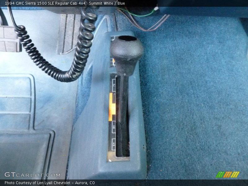 Summit White / Blue 1994 GMC Sierra 1500 SLE Regular Cab 4x4