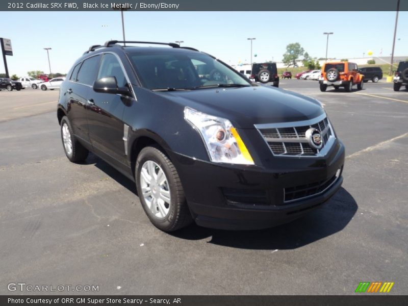 Black Ice Metallic / Ebony/Ebony 2012 Cadillac SRX FWD