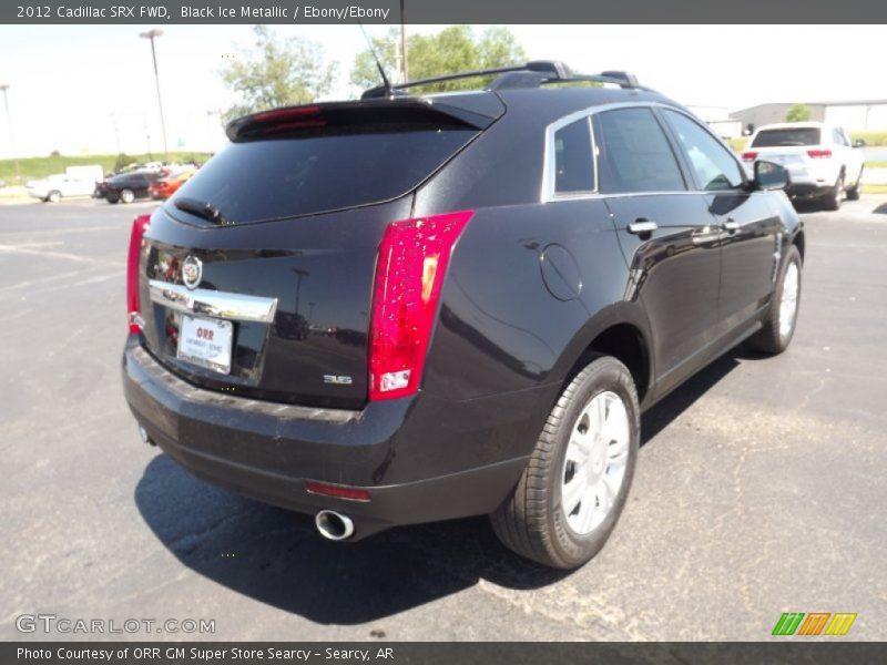 Black Ice Metallic / Ebony/Ebony 2012 Cadillac SRX FWD