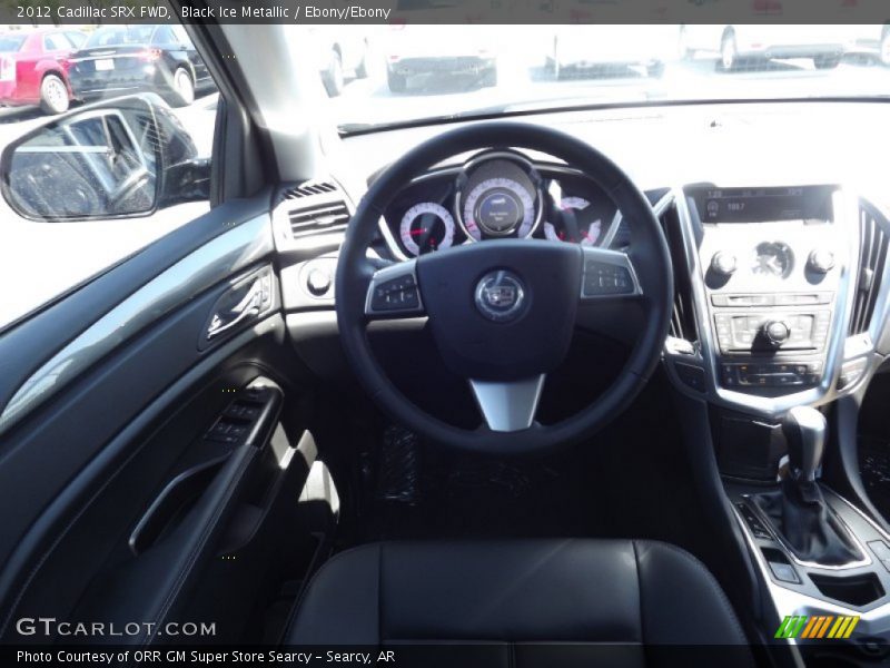 Black Ice Metallic / Ebony/Ebony 2012 Cadillac SRX FWD
