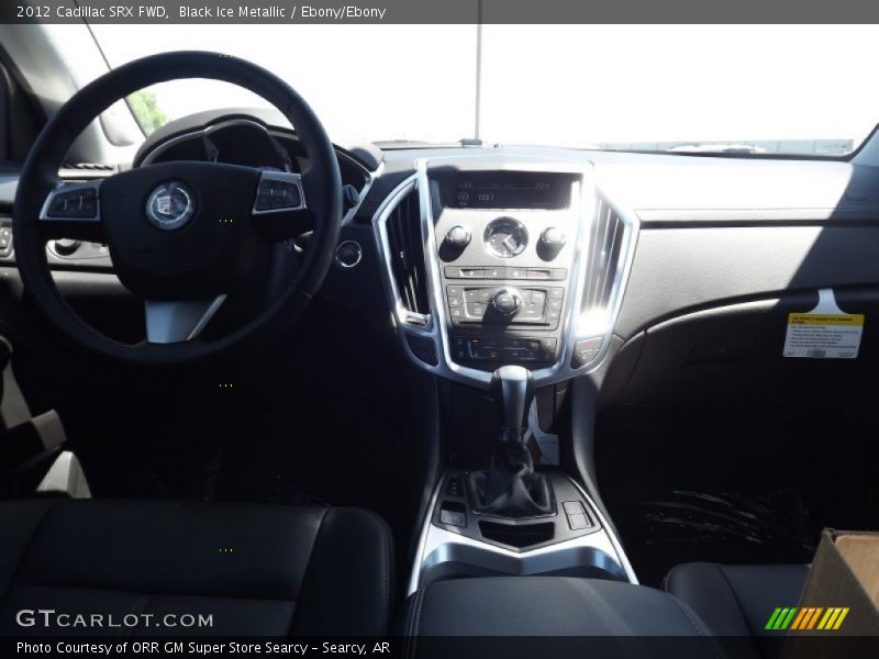 Black Ice Metallic / Ebony/Ebony 2012 Cadillac SRX FWD