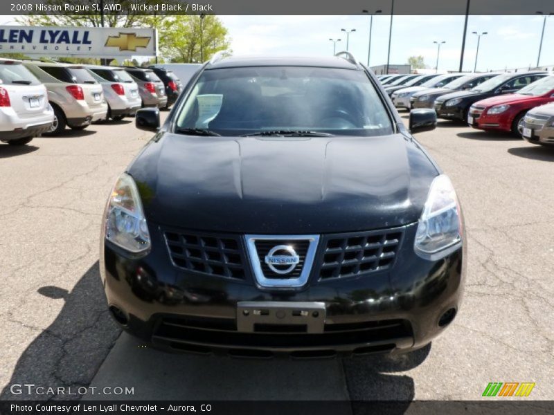 Wicked Black / Black 2008 Nissan Rogue SL AWD