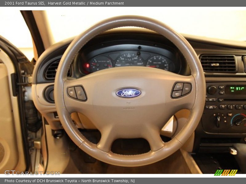 Harvest Gold Metallic / Medium Parchment 2001 Ford Taurus SES