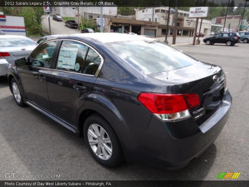 Graphite Gray Metallic / Off Black 2012 Subaru Legacy 2.5i