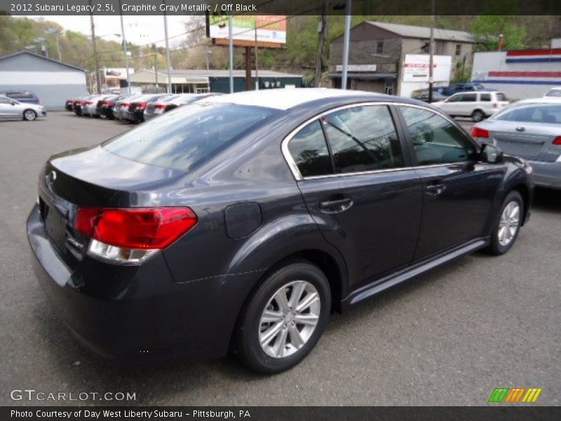 Graphite Gray Metallic / Off Black 2012 Subaru Legacy 2.5i