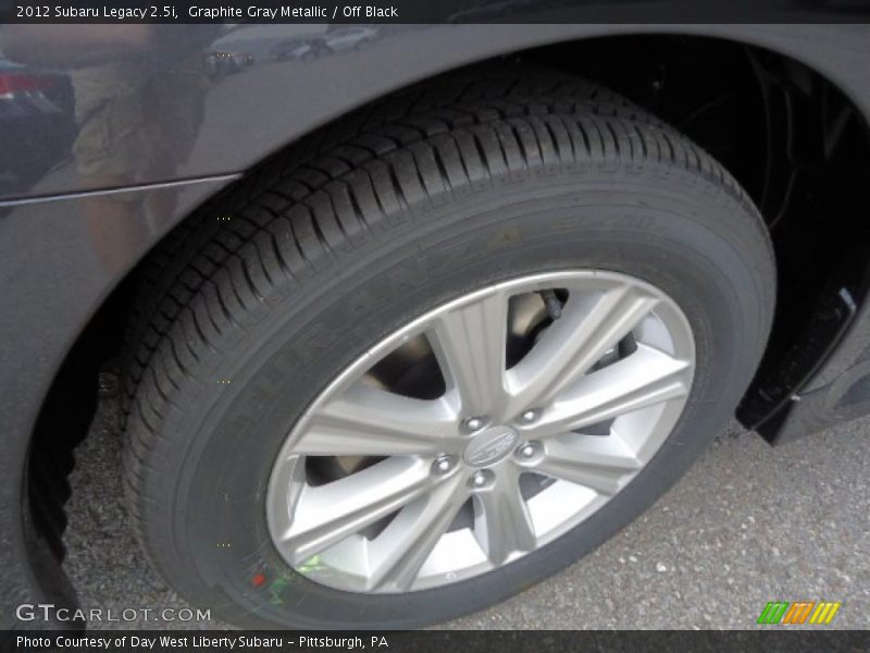 Graphite Gray Metallic / Off Black 2012 Subaru Legacy 2.5i
