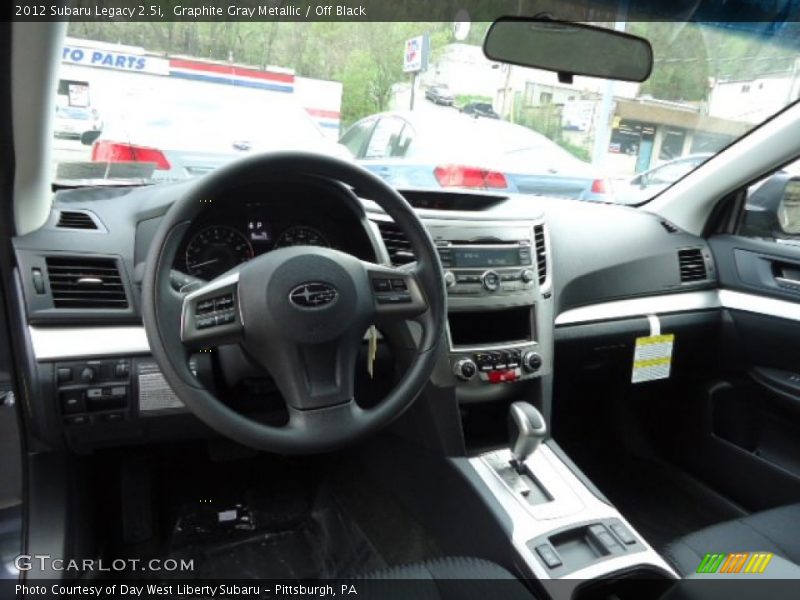 Graphite Gray Metallic / Off Black 2012 Subaru Legacy 2.5i