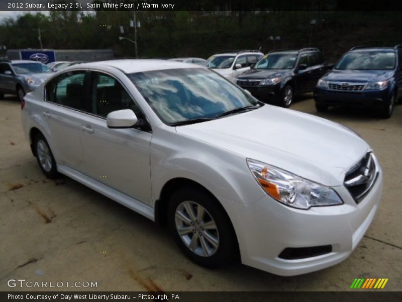 Satin White Pearl / Warm Ivory 2012 Subaru Legacy 2.5i