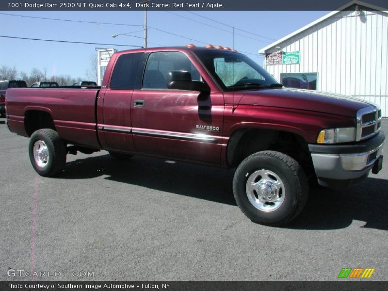 Dark Garnet Red Pearl / Agate 2001 Dodge Ram 2500 SLT Quad Cab 4x4