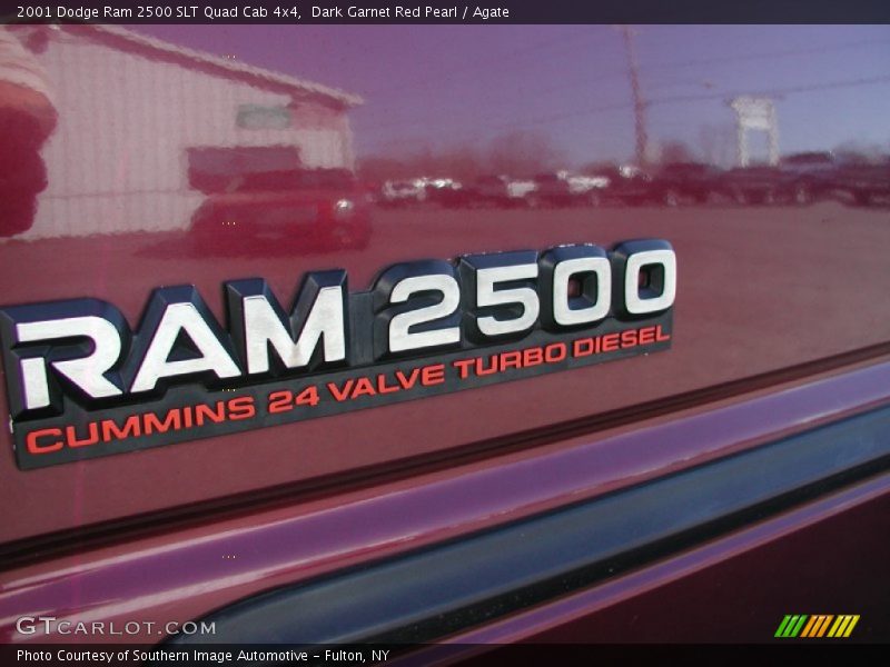 Dark Garnet Red Pearl / Agate 2001 Dodge Ram 2500 SLT Quad Cab 4x4