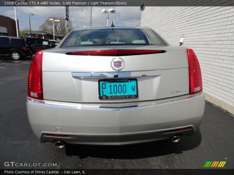 Light Platinum / Light Titanium/Ebony 2008 Cadillac CTS 4 AWD Sedan