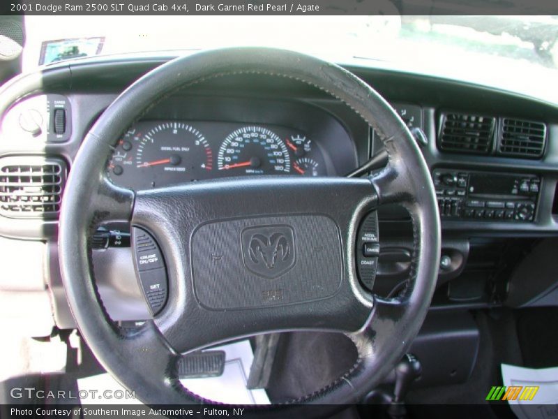 Dark Garnet Red Pearl / Agate 2001 Dodge Ram 2500 SLT Quad Cab 4x4
