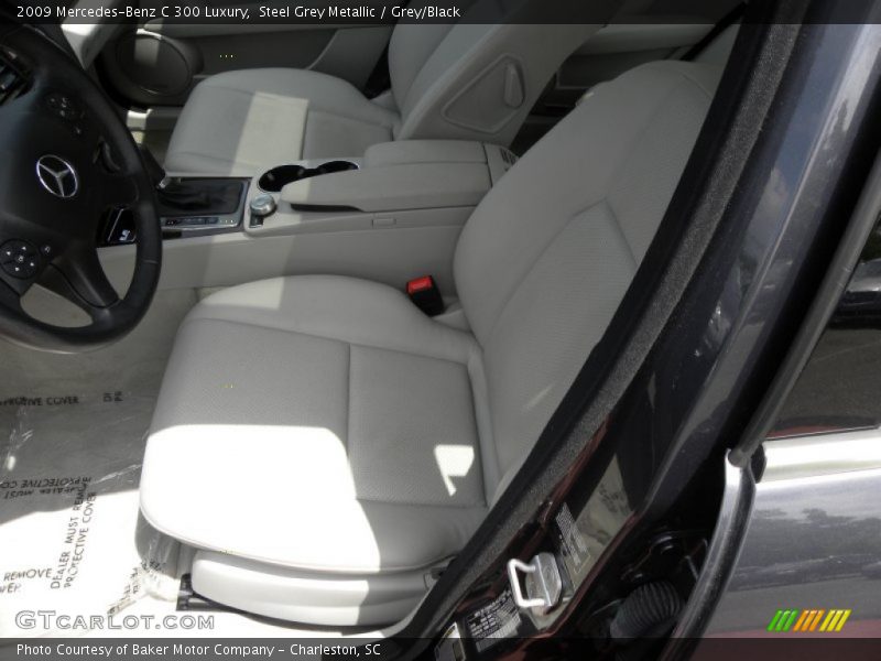 Steel Grey Metallic / Grey/Black 2009 Mercedes-Benz C 300 Luxury